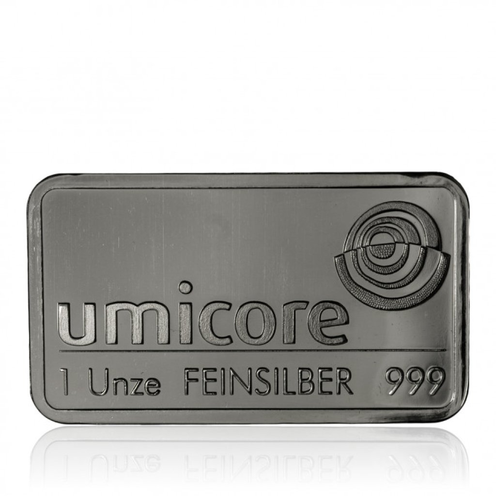 Stříbrný investiční slitek Umicore 31,1 g (1 Oz)