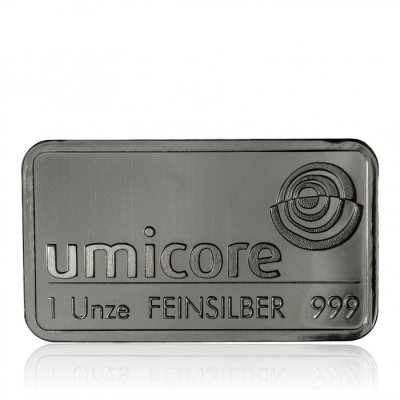 Stříbrný investiční slitek Umicore 31,1 g (1 Oz)