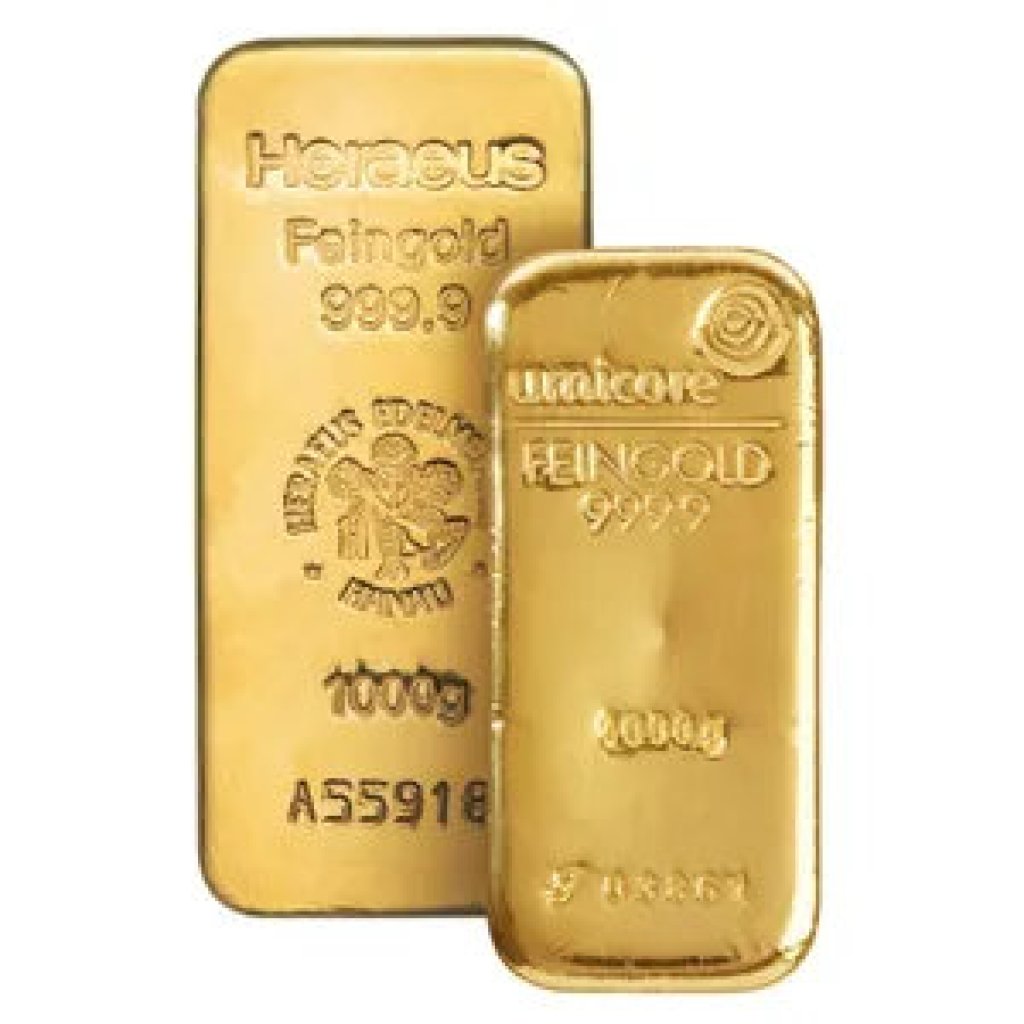 Zlatý investiční slitek LBMA 1000 g různí výrobci - obrázek 1