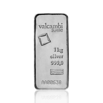 Stříbrný investiční slitek Valcambi1000 g - obrázek 1