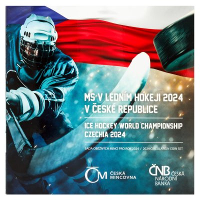 Sada oběžných mincí 2024 MS v hokeji v ČR – obrázek 1