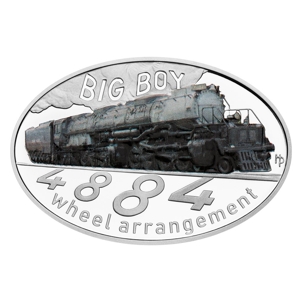 Stříbrná mince Slavné parní lokomotivy - Big Boy proof – obrázek 1