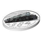 Stříbrná mince Slavné parní lokomotivy - Big Boy proof – obrázek 3