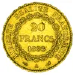 Zlatá mince 20 Franků Francie Anděl