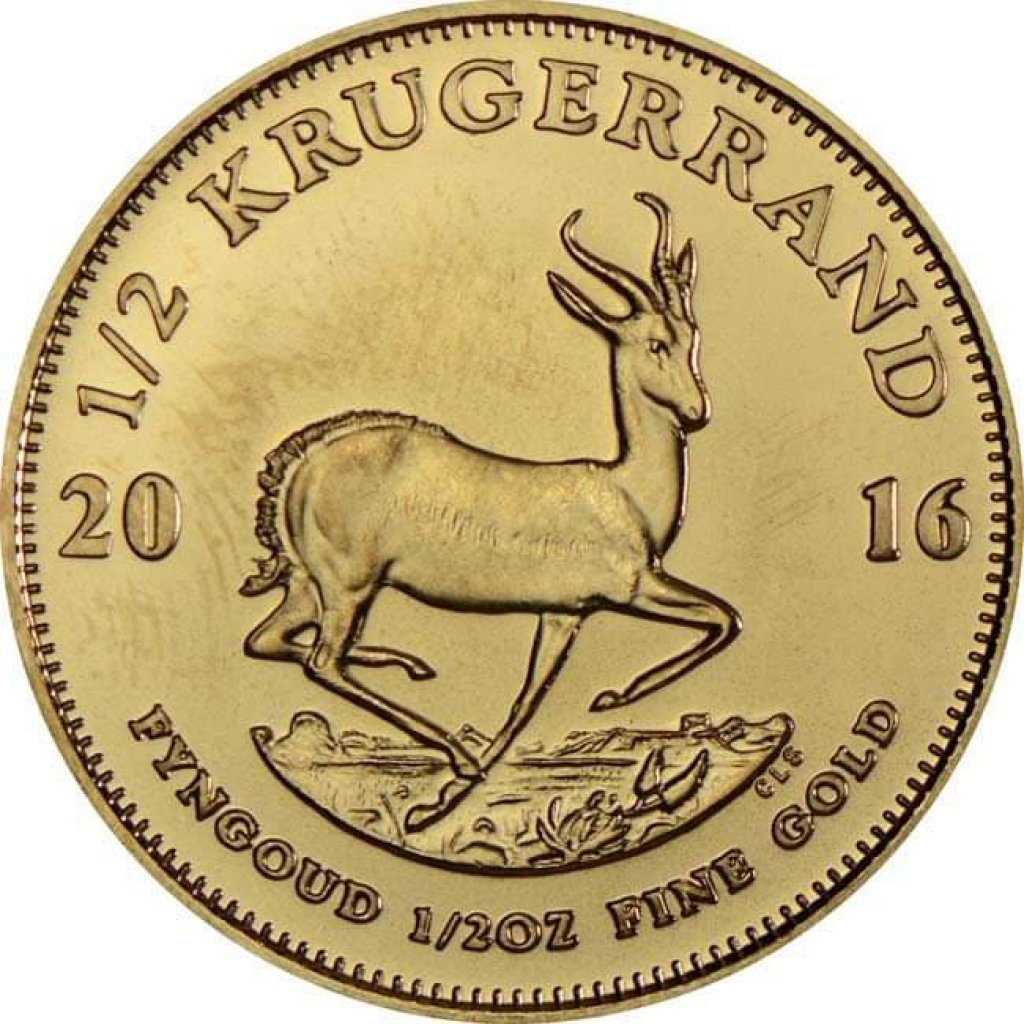 Zlatá mince 1/2 Oz Krugerrand 15,5 g – obrázek 1