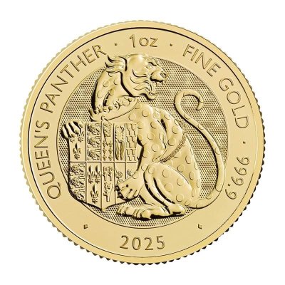 Zlatá mince 1 Oz The Royal Tudor Beast "Queen Panther" 2025 – obrázek 1