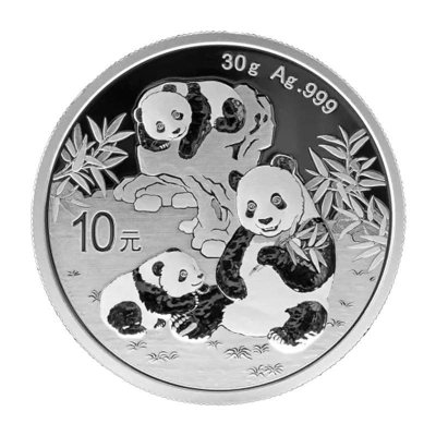 Stříbrná mince 30 g Panda 2025 – obrázek 1