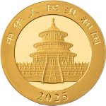 Zlatá mince 3 g Panda 2025 – obrázek 2