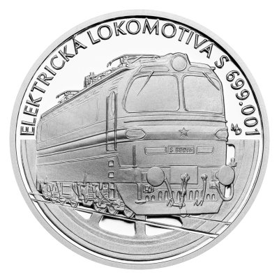 Stříbrná mince Na kolech - Elektrická lokomotiva S 699.001 proof – obrázek 1