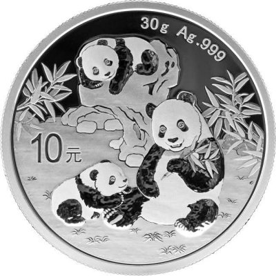 Stříbrná mince 30 g Panda 2025 – obrázek 1
