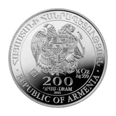 Stříbrná mince 1/2 Oz Archa Noemova 2025 – obrázek 1