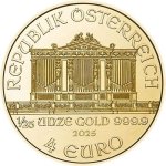 Zlatá mince 1/25 Oz Philharmoniker 2025 – obrázek 2