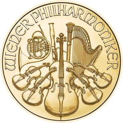 Zlatá mince 1/10 Oz Philharmoniker 2025 – obrázek 1