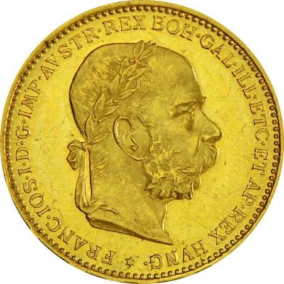 Zlatá mince 20 Korun Rakousko – obrázek 2