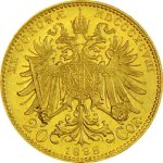 Zlatá mince 20 Korun Rakousko – obrázek 1