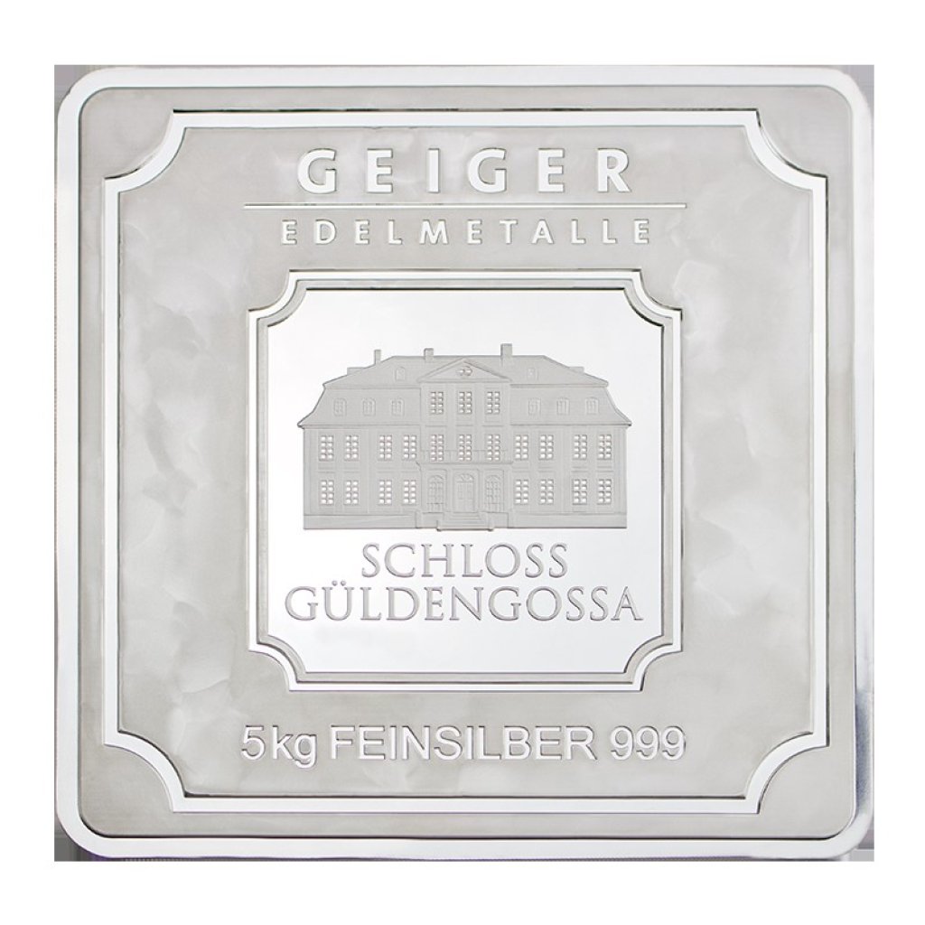 Stříbrný slitek Geiger original 5000 g .999 - obrázek 1
