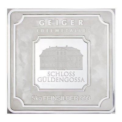 Stříbrný slitek Geiger original 5000 g .999 - obrázek 1