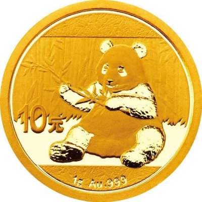 Zlatá mince 1 g Panda – obrázek 1