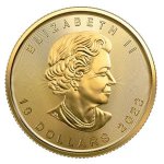 Zlatá investiční mince Maple Leaf 1/4 Oz - druhá strana