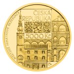 Zlatá mince 5000 Kč 2024 Moravská Třebová proof - obrázek 2