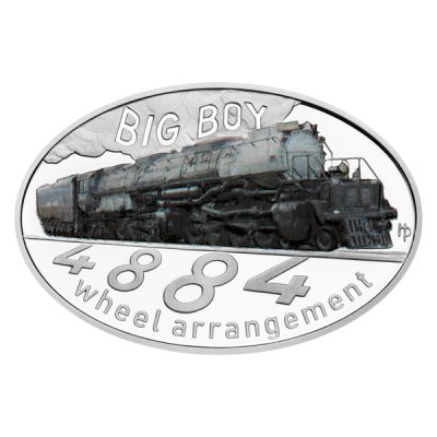 Stříbrná mince Slavné parní lokomotivy - Big Boy proof