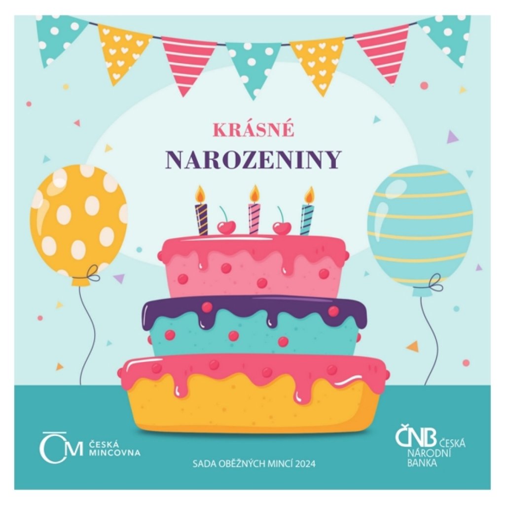 Sada oběžných mincí Narozeniny stand – obrázek 1