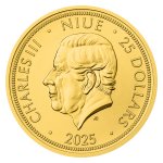 Zlatá 1/2oz investiční mince Český lev 2025 stand – obrázek 2