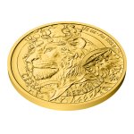 Zlatá 1/2oz investiční mince Český lev 2025 stand – obrázek 3