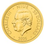 Zlatá 1oz investiční mince Český lev 2025 stand – obrázek 2