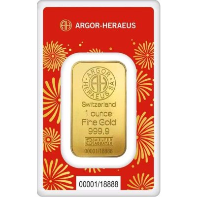 Zlatý slitek 1 Oz Argor-Heraeus Had 2025 - obrázek 1