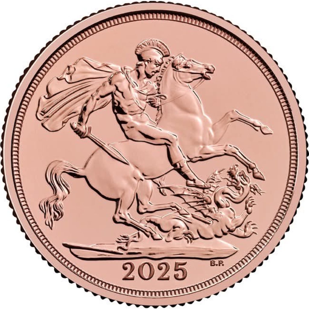 Zlatá mince 1 Libra Sovereign 2025 – obrázek 1