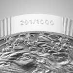 Stříbrná 2oz investiční mince Český lev 2025 stand číslováno – obrázek 4
