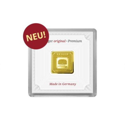 Zlatý slitek 2,5 g Geiger original – obrázek 1