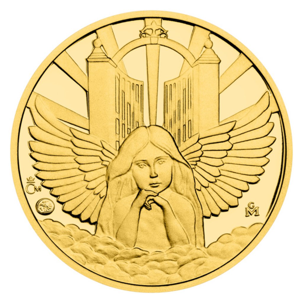 Zlatý dukát Andílek 2025 proof