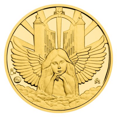 Zlatý dukát Andílek 2025 proof