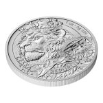 Stříbrná 1oz investiční mince Český lev 2025 stand – obrázek 2