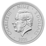 Stříbrná 1oz investiční mince Český lev 2025 stand – obrázek 3