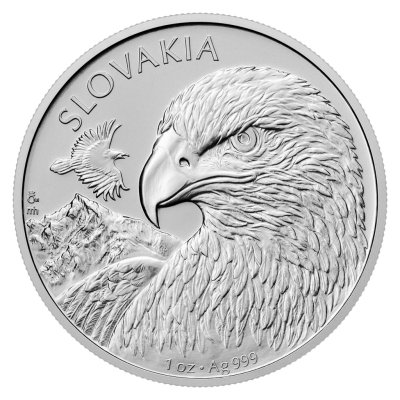 Stříbrná 1oz investiční mince Orel 2025 stand – obrázek 1