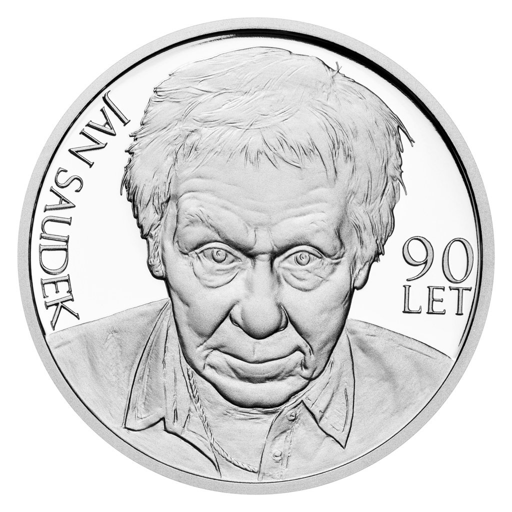Stříbrný groš Jan Saudek 90 let proof – obrázek 1