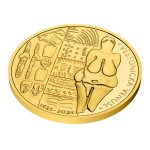 Zlatá půluncová medaile Věstonická Venuše proof – obrázek 3