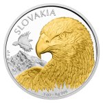 Stříbrná 1oz investiční mince Orel 2025 selekt. pokov Au proof číslovaný – obrázek 2