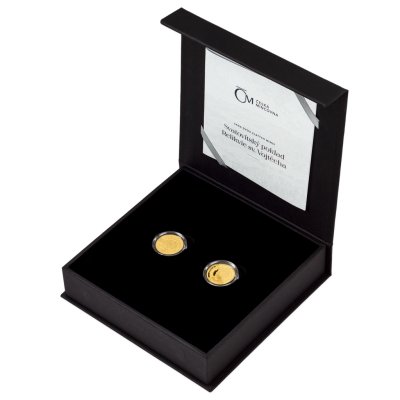 Sada dvou zlatých mincí Svatovítský poklad - Relikvie sv. Vojtěcha proof – obrázek 7