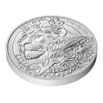 Stříbrná 5oz investiční mince Český lev 2025 stand – obrázek 2