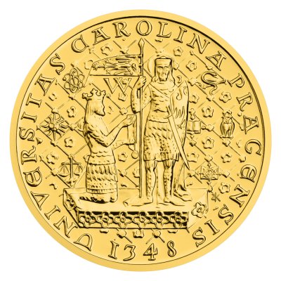 Zlatý pětidukát ČR 2025 - Novoražba karlovského pětidukátu - obrázek 1