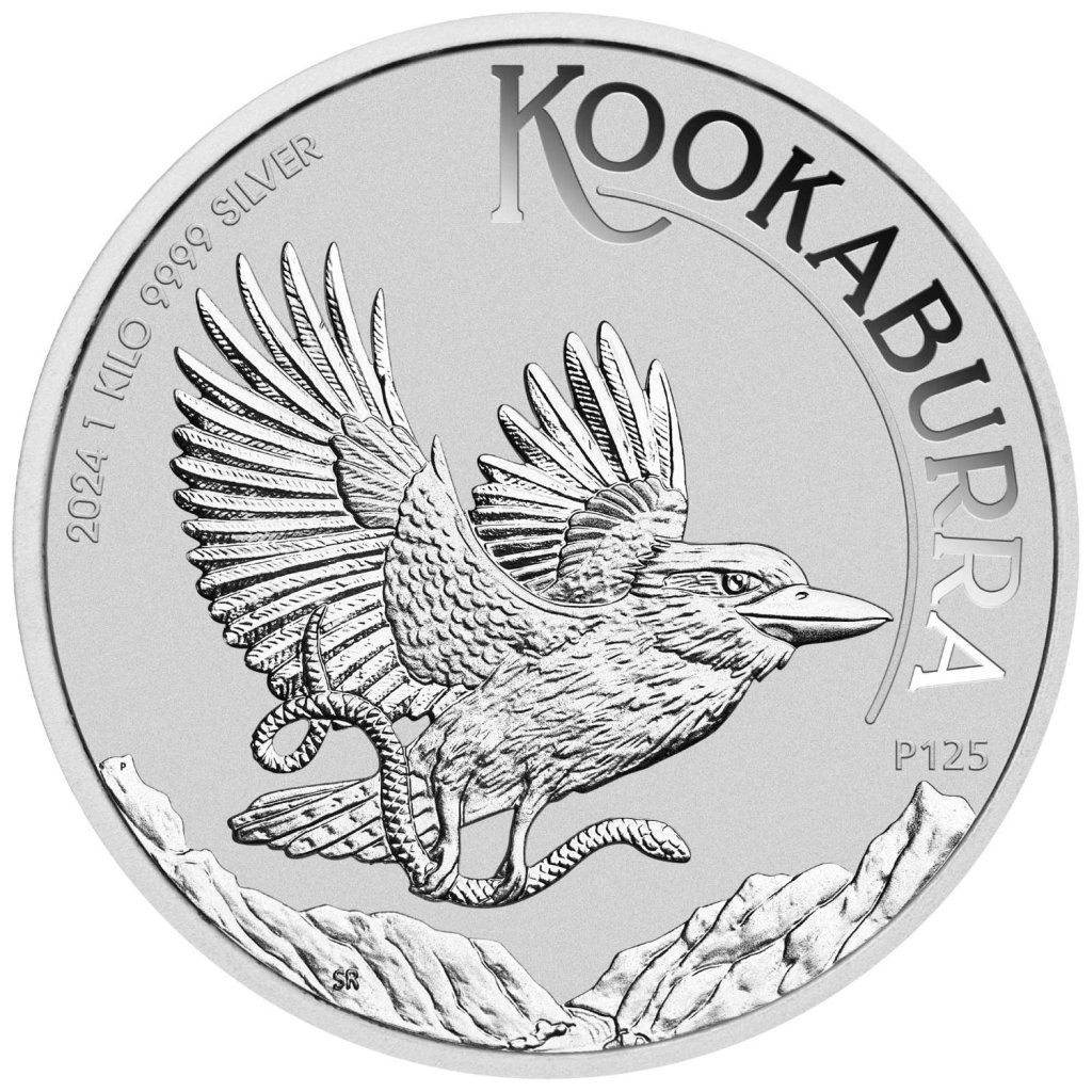 Stříbrná mince Kookaburra 1000 g – obrázek 1