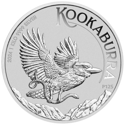 Stříbrná mince Kookaburra 1000 g – obrázek 1