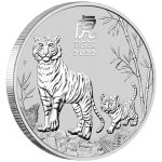 Stříbrná mince Australská Lunární Série III. 2022 Tygr - obrázek 3