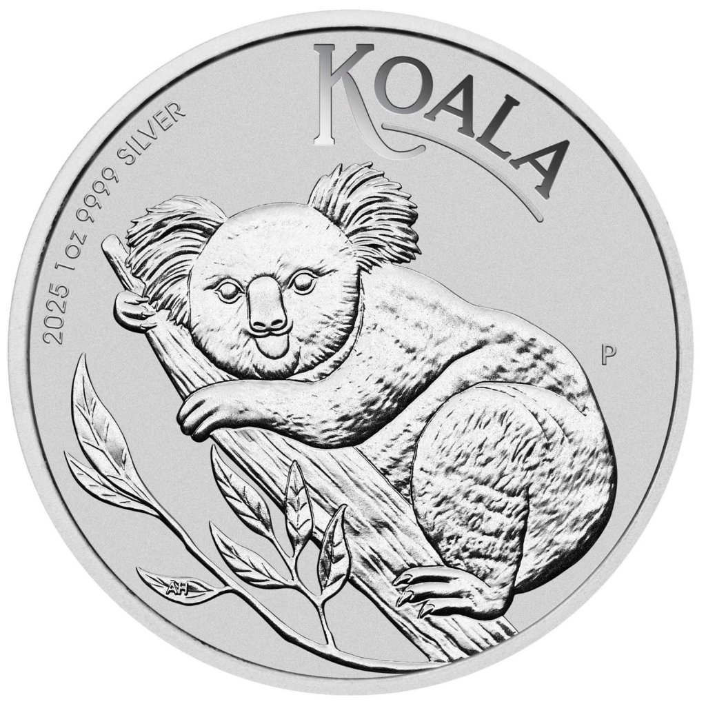 Stříbrná mince 1 Oz Koala 2025 – obrázek 1