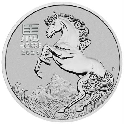 Platinová mince 1 Oz Lunární série III Kůň 2026 – obrázek 1