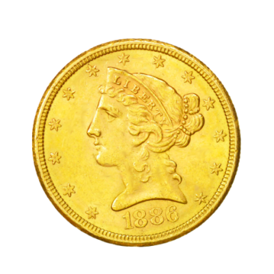 Zlatá mince 5 USD Eagle Liberty – obrázek 1